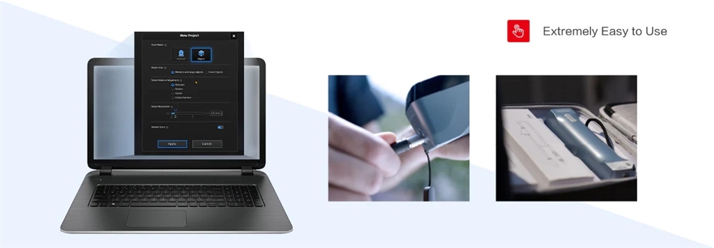 SHINING 3D - EinStar Handheld 3D Scanner is extremely easy to use