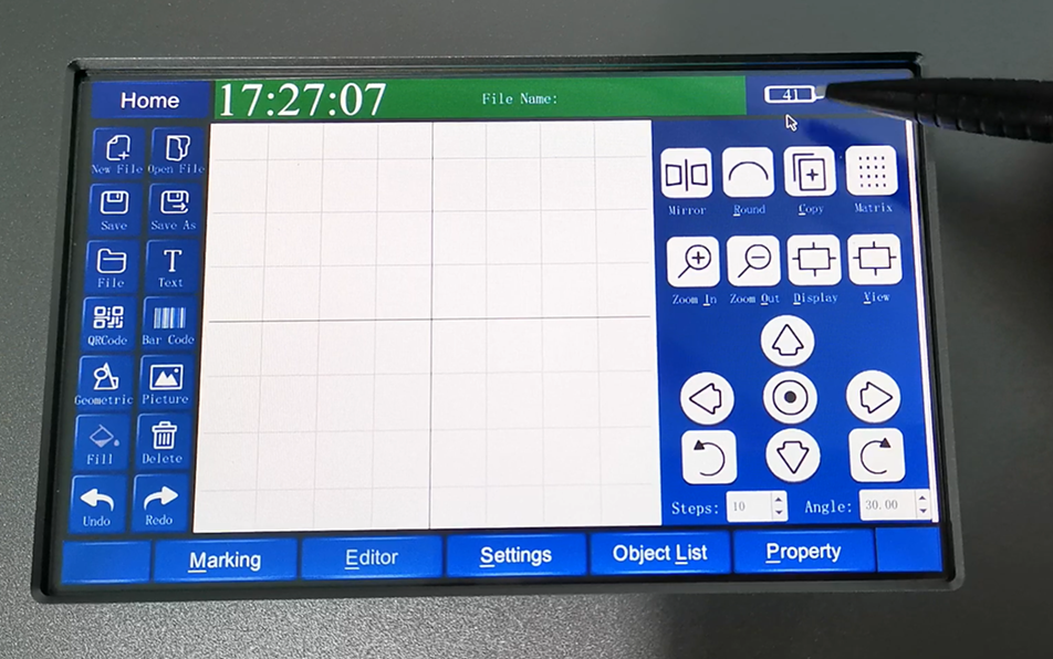 MINI Hand-held Laser Marker (Chargeable) Series - smart touch screen