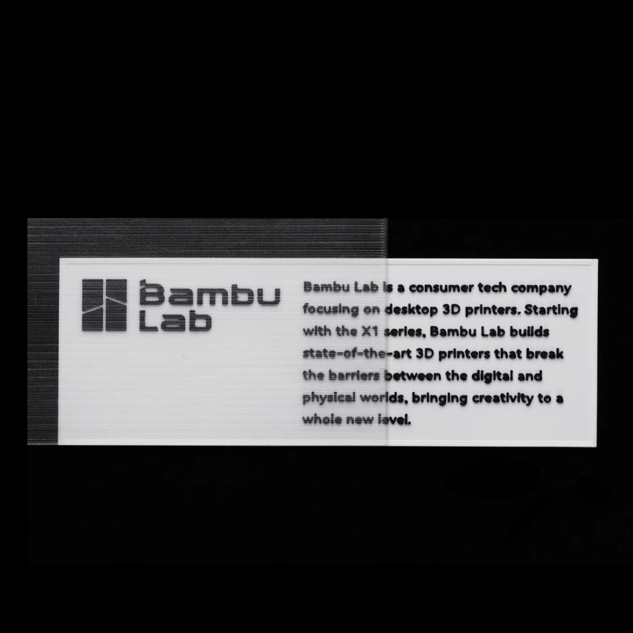 Bambu PETG Translucent has excellent light transmission Bambu PETG Translucent has excellent light transmission