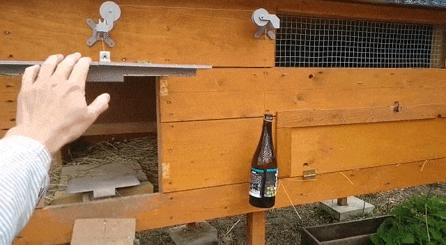 Kürnikotv?r 半自動(dòng)踏板控制的雞舍門