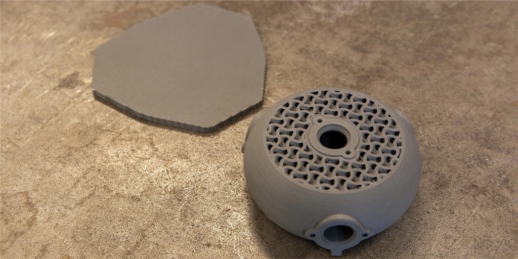 Ultimaker 金屬 3D 列印熱交換器脫脂和燒結後成品 Ultimaker 金屬 3D 列印熱交換器脫脂和燒結後成品