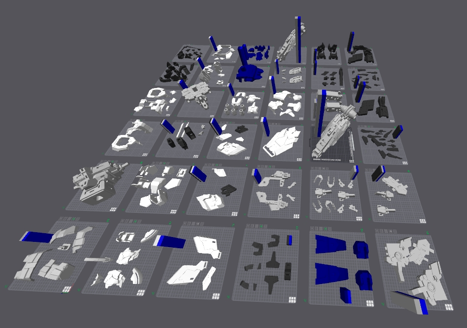 數(shù)量眾多的零件