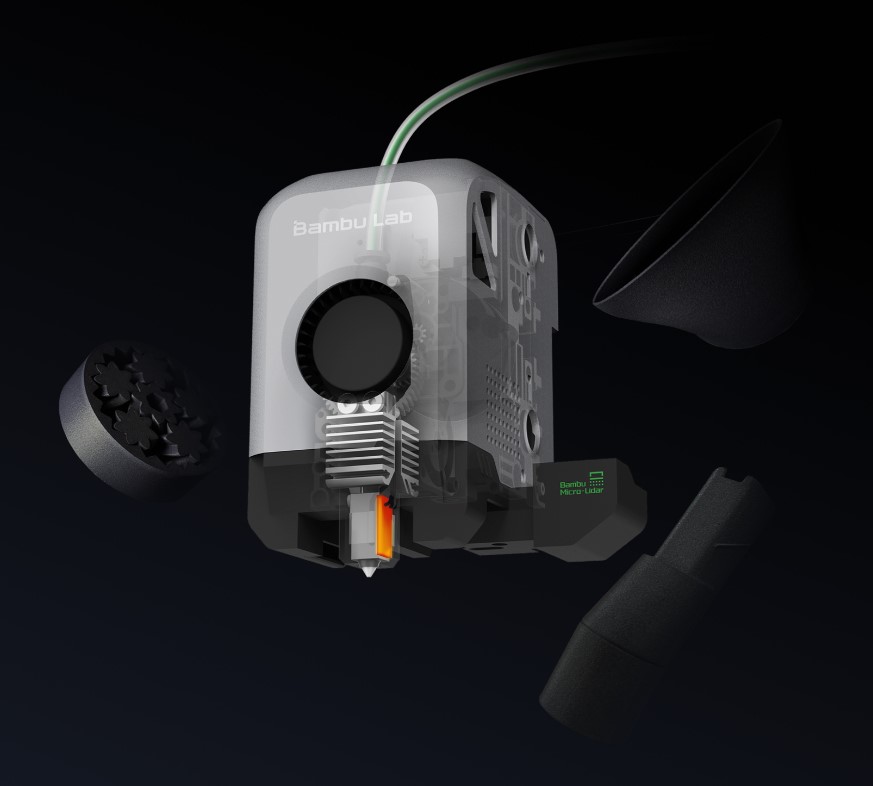 Bambu Lab X1E 3D Printer has 320 °C (608 °F) Nozzle Temp