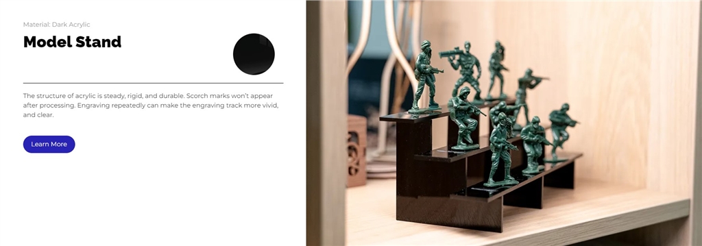 Lazervida 10W Diode Laser Cutter can engraving on model stand