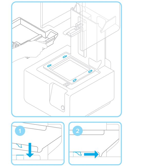 Formlabs - Form2 SLA 光固化3D列印機(jī) 3DMART 安裝樹脂槽