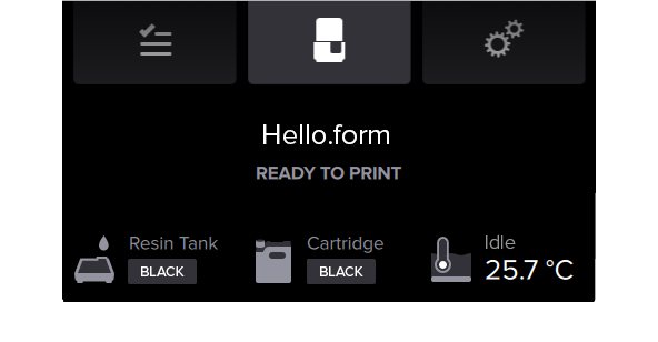 Form2 SLA 3D列印機(jī) 列印時(shí)自動(dòng)溫控 確認(rèn)樹脂溫度