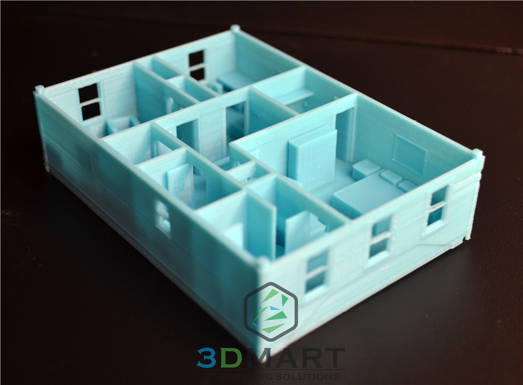 Ultimaker 3D印表機 ESUN PLA 3D列印 房子 室內(nèi)設(shè)計