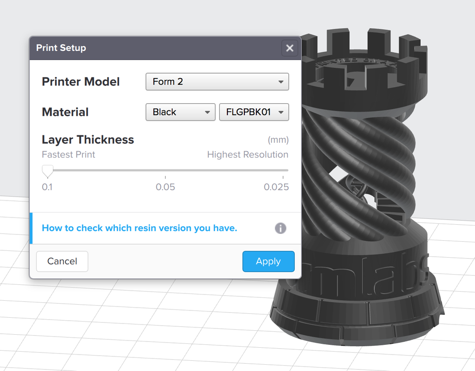 formlabs form2 preform切片軟體教學(xué) 層厚設(shè)定 變更層厚