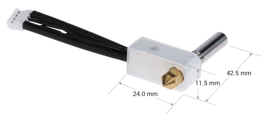 Snapmaker 2.0 Extruder Hot End Kit Size