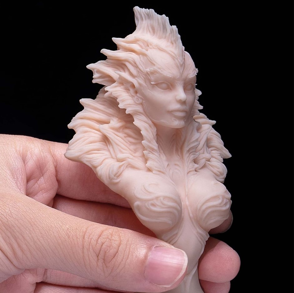 Phrozen湖水粉肌 4K 樹脂3D列印成品