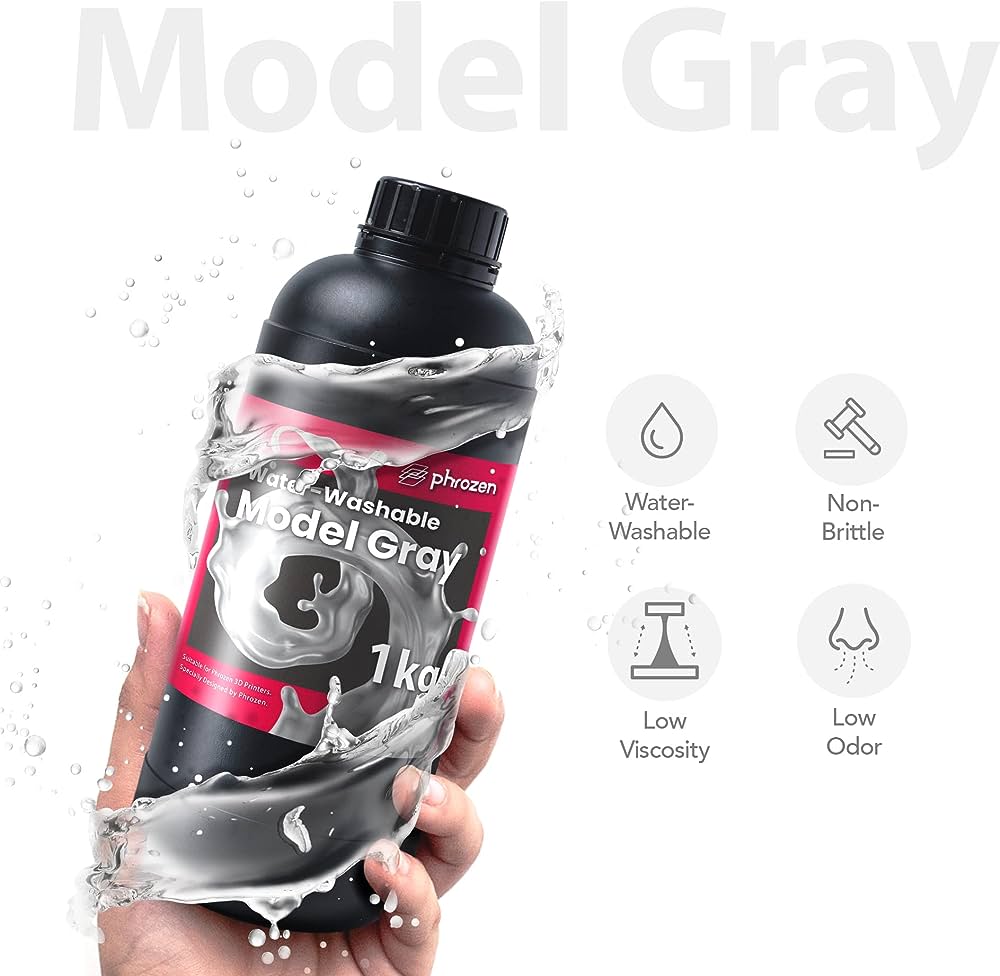 Phrozen 可水洗高速列印樹(shù)脂系列主要特點(diǎn) (1kg)