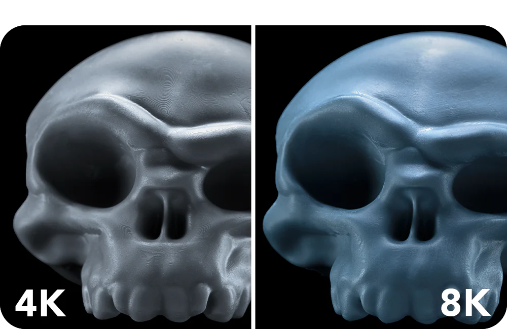 Phrozen 4K 對比 8k 成品