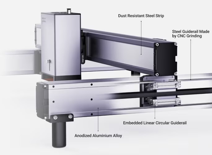 Snapmaker ray 有工業(yè)級直線導軌 Snapmaker ray 有工業(yè)級直線導軌