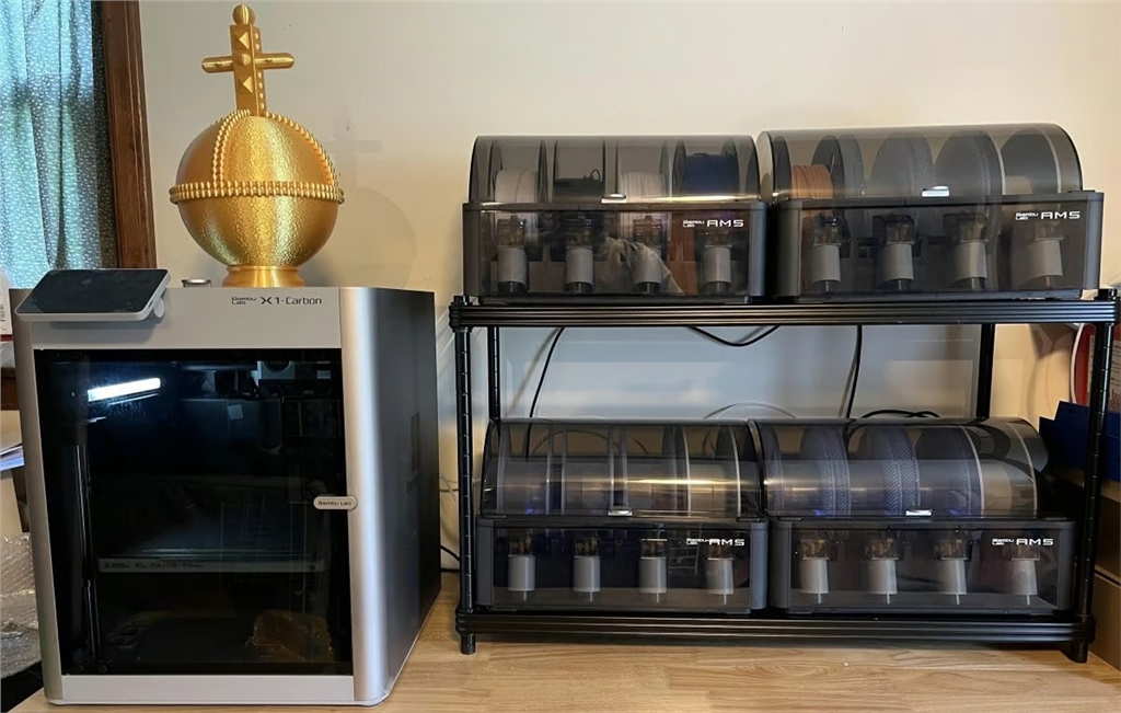 想像一下 4 個 AMS 並行運(yùn)行的 16 色列印