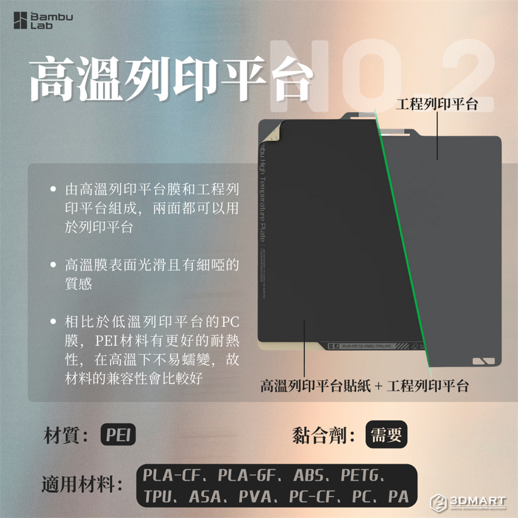 Bambu Lab 高溫列印平臺(tái)特性