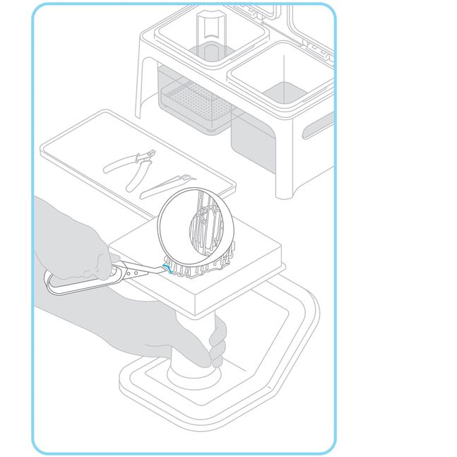 Formlabs - Form2 SLA 光固化3D列印機(jī) 3DMART 移除物件