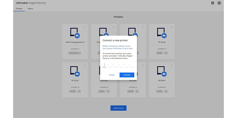 introducing-cura-4-8-ultimaker-digital-factory-ultimaker-digital-factory-connect-printer