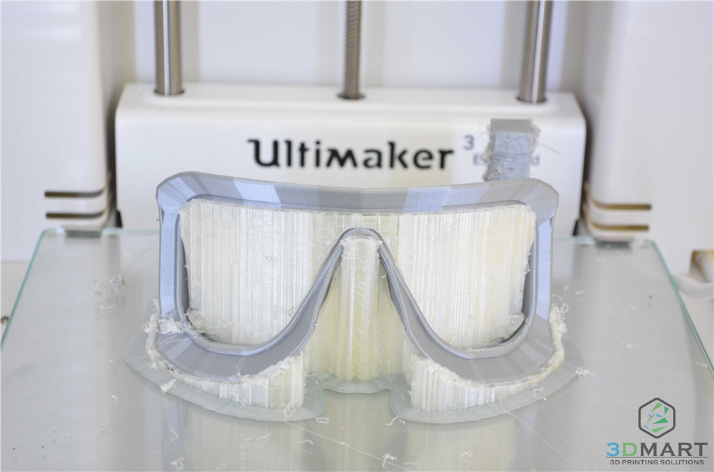 3DMART Ultimaker3 雙噴頭 3D列印機(jī) 水溶性支撐 護(hù)目鏡